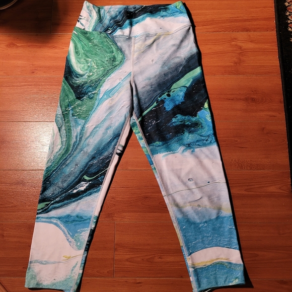 DEBBIE DANNHEISSER Crop Leggings USA - Picture 1 of 7